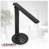 Ledhoff Lampka LED biurkowa szkolna na biurko 3 barwy Juoda nocna RGB regulowana