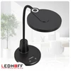 Ledhoff Lampka na biurko LED do czytania 3 barwy światła nocna biurkowa DOTYK LAMPA