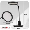 Ledhoff Lampka na biurko LED do czytania 3 barwy światła nocna biurkowa DOTYK LAMPA