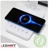 Ledhoff Stalinė lempa LED su wyświetlaczem Žadintuvas Įkroviklis do telefonu NOCNA 8w1