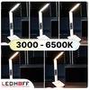 Ledhoff Stalinė lempa LED su wyświetlaczem Žadintuvas Įkroviklis do telefonu NOCNA 8w1