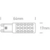 6W LED lemputė, G9, 4000K, 7106ALG/C
