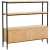 Fotelis Home4you Lentyna NATE 125,5x32xH117cm, ąžuolas