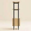 Fotelis Home4You Lentyna NATE 65,5x32xH117cm, ąžuolas