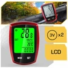 Lewer Dviračio kompiuteris WATERPROOF termometras naktinis režimas SPEEDOMETER LCD PRO