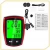 Lewer Dviračio kompiuteris WATERPROOF termometras naktinis režimas SPEEDOMETER LCD PRO