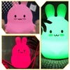 Lewer MIĘKKA Lampka Nocna KRÓLIK Dla Dzieci Kolorowa SILIKONOWA RGB LED + Pilot