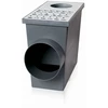 Lietaus trapas ZMM-MAXPOL, su dangteliu, 136 x 265 x 220 mm, DN110, pilkos sp.