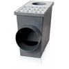Lietaus trapas ZMM-MAXPOL, su grotelėmis, 136 x 265 x 220 mm, DN110, pilkos sp.