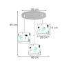 Light Home LAMPA WISZĄCA SUFITOWA LOFT DZIECIĘCA ABAŻUR LED