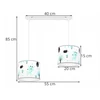 Light Home LAMPA WISZĄCA SUFITOWA LOFT DZIECIĘCA ABAŻUR LED