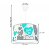 Light Home LAMPA WISZĄCA SUFITOWA LOFT DZIECIĘCA ABAŻUR LED