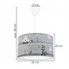 Light Home LAMPA WISZĄCA SUFITOWA LOFT DZIECIĘCA ABAŻUR LED