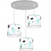 Light Home LAMPA WISZĄCA SUFITOWA LOFT DZIECIĘCA ABAŻUR LED