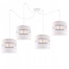 Light Home LAMPA WISZĄCA SUFITOWA ŻYRANDOL LOFT ABAŻUR PAJĄK