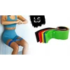 Line Sport Pasipriešinimo gumos, 5 vnt. jėgos juostų rinkinys treniruotėms, fitnesui ir reabilitacijai 30 cm x 50 mm, įvairių spalvų