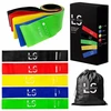 Line Sport Pasipriešinimo gumos, 5 vnt. jėgos juostų rinkinys treniruotėms, fitnesui ir reabilitacijai 30 cm x 50 mm, įvairių spalvų