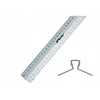 Linijka su laikikliu Leniar 15 cm metal anodowane aliuminio do rysowania