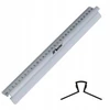 Linijka su laikikliu Leniar 15 cm metal anodowane aliuminio do rysowania
