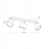Listwa reflektory juoda TK Lighting ALTEA 3x żarówki 11W 4000K