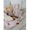 Little Dreams KOSZ WIKLINOWY OKRĄGŁY NA ZABAWKI BRUDNY RÓŻ