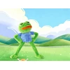 Liūdna varlė pliušinis žaislas 45 cm Pepe the Frog Meme juokingas