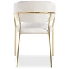 Livio Meble FLORI BEIGE VELVET VALGOMO KĖDĖ ANT AUKSINIŲ KOJŲ
