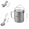Lixada TITANIUM PUODULIO PUODAS 750ml TOURIST + SPORK