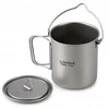 Lixada TITANIUM PUODULIO PUODAS 750ml TOURIST + SPORK