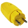 Lizdas N&amp;L, IP20, 16A, 250V, guminis, geltonos sp.