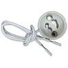 Lizdas su 15 cm laidu, GU10, D22mm, baltos sp., keramikinis