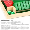 Loginis žaidimas vaikams, mediniai kauliukai, lenta, skaičiai, skaičiavimas SHUT BOX
