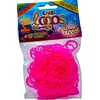 LOOM BANDS 300 VNT GUMINIŲ PAPUOŠALŲ GAMYBAI - ROŽINĖ LOOM TWISTER