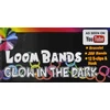 Loom Bands Glow in the Dark guminės juostos, skirtos APYRANKĖMS, rinkinyje 1278 vnt. 6 spalvos