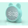 Lova Nest BUDZIK Laikrodis LED Radijas Garsiakalbis BLUETOOTH BT LUSTERKO KOTEK JASNOZIELONY