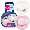 LOVI PRIME TUTTI FRUTTI DYNAMIC čiulptukas 0-6m 2vnt ROSE/ROSE CREAM