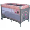 Baby Mix Elephants rožinė kelioninė lovelė su pakabinama lova