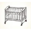 Lovytės paklodė 90x40 BAMBOO bi OLKA