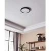 Lubinis šviestuvas Lubinis LED šviestuvas EGLO IDUN-E, 24 W, 2400 lm, 3000 K, juodos sp, Ø30 x 3,4 cm
