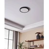 Lubinis šviestuvas Lubinis LED šviestuvas EGLO IDUN-E, 24 W, 2400 lm, 3000 K, juodos sp, Ø30 x 3,4 cm