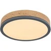 Lubinis šviestuvas Lubinis LED šviestuvas GLOBO Doro, 12W, 3000K, 1600lm, medžio sp., ø30 x 8,5 cm