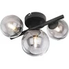 Lubinis šviestuvas Lubinis LED šviestuvas GLOBO Riha, 3xG9, 3,5W, 3000K, 350lm, sidab/juodos sp., 20,8x28,3cm