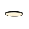 Lubinis šviestuvas Lubinis LED šviestuvas SPECTOR LIGHT 48W 3000K-6500K CCT 5700lm Ø40x3cm juodos sp su pultu