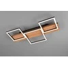 Lubinis šviestuvas Lubinis LED šviestuvas TRIO Harper, 30W, 3000K, 4000lm, juodos/medžio sp., 65 x 34 x 7 cm
