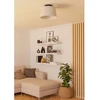 Lubinis šviestuvas EGLO FEBRES, 1xE27, 60W, juodos/baltos sp., Ø35cm, h25cm