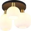Lubinis šviestuvas GLOBO FLORENTINA, 3x E27, 40W, 230V, metalinis, juodos sp, ø40,5x26 cm