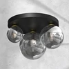 Lubinis šviestuvas GLOBO FLORENTINA, 3x E27, 40W, 230V, metalinis, juodos sp, ø40,5x26 cm