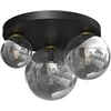 Lubinis šviestuvas GLOBO FLORENTINA, 3x E27, 40W, 230V, metalinis, juodos sp, ø40,5x26 cm