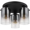 Lubinis šviestuvas GLOBO FLORENTINA, 3x E27, 40W, 230V, metalinis, juodos sp, ø40,5x26 cm