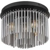 Lubinis šviestuvas GLOBO GORLEY, 5xE14, 40W, 230V, metalinis, juodos sp, ø32x23cm